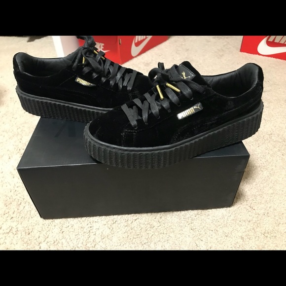 Velvet Puma Fenty Rihanna Black Puma X Fenty Black Velvet Creepers